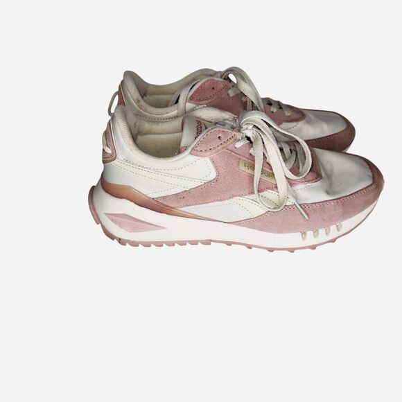 Reebok Comfort Footbed Womens Sz US 7.5 UK 5 Ivory Peach Pink Running Sneakers - Picture 2 of 11